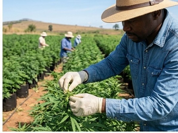 Medicinal plant production field